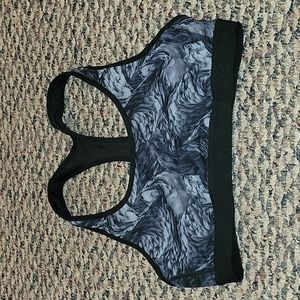 Champion gray/black tie-dye sports bra